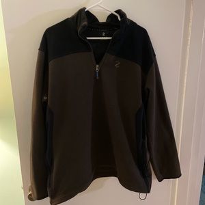 Brown IZOD half zip fleece